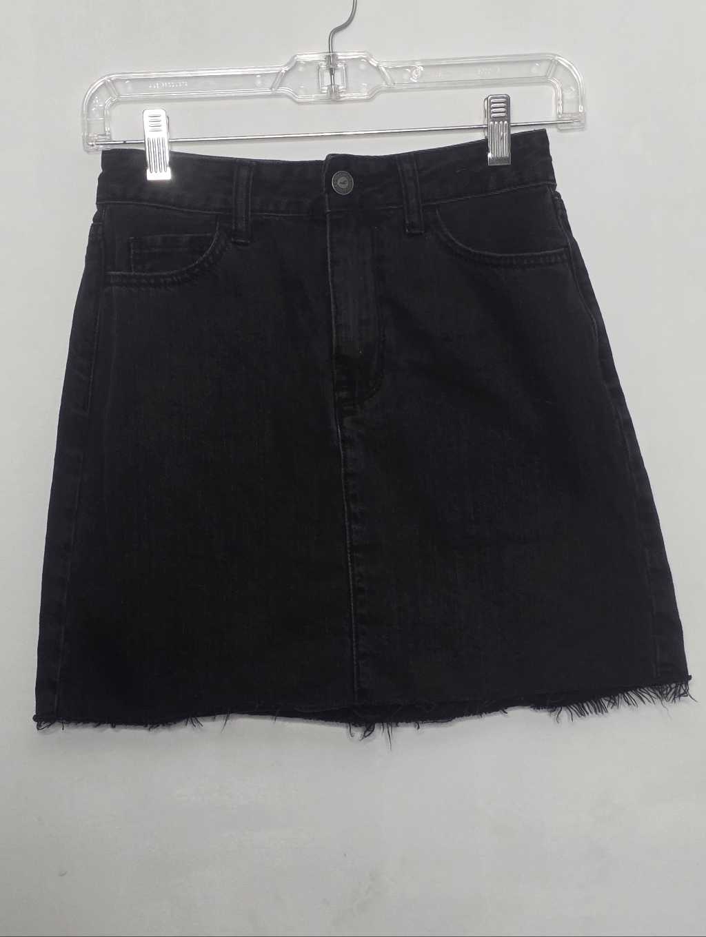 Hollister Ultra High-Rise Black Denim Skirt Size 1